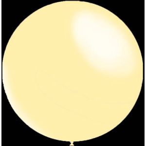 Gebroken witte ballonnen - Metallic rond - 28cm