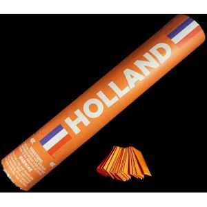 Budget confetti kanon Holland - Oranje - 30cm