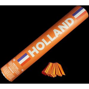 Budget confetti kanon Holland - Oranje - 30cm