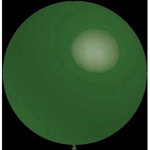 Donkergroene ballonnen - Metallic rond - 28cm