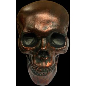 Halloween schedel brons - 16cm x 13cm x 11cm