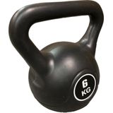 Kettlebell - Fitness - Kettlebells - Gewichten - 6kg - Zwart
