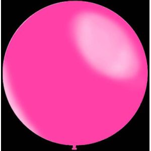 Roze ballonnen - Metallic rond - 28cm