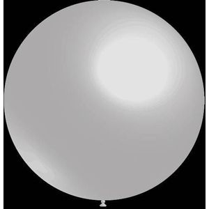 Zilveren ballonnen - Metallic rond - 28cm