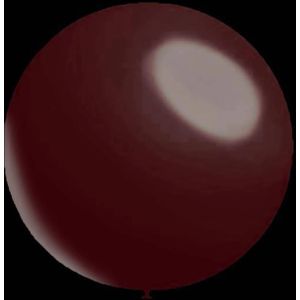Bordeaux rode ballonnen - Metallic rond - 28cm