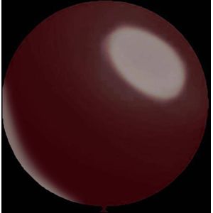 Bordeaux rode ballonnen - Metallic rond - 28cm
