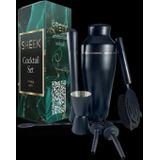 RVS cocktailset - 7 delig - Zwart