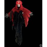 Halloween hangdecoratie geest rood LED - 95cm