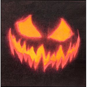 Halloween servetten pompoen - 33cm