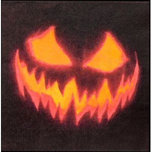 Halloween servetten pompoen - 33cm