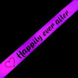 Roze/paarse bruiloft foam sticks