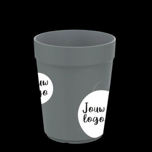 Herbruikbare koffiebekers bedrukken IML Circulware – 30cl – Donkergrijs