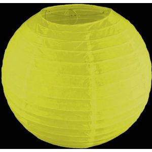 Gele lampion - Brandvertragend - 25cm