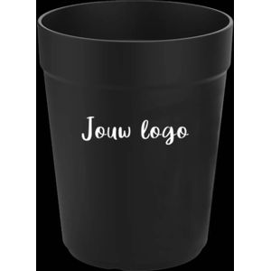 Herbruikbare koffiebekers bedrukken Circulware – 30cl – Zwart | Full color