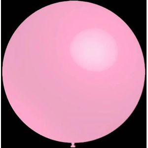 Baby roze ballonnen - Rond - 30cm