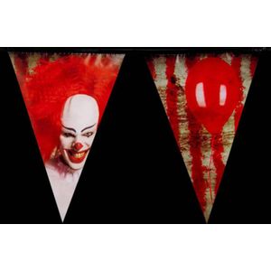 Vlaggenlijn horror clown - 6m