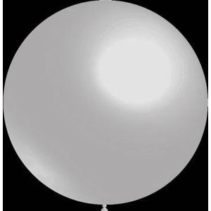 Zilveren ballonnen - Metallic - 57cm