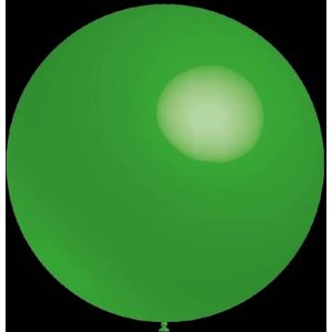 Groene ballonnen - Metallic rond - 28cm