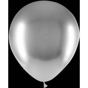 Zilveren ballonnen - Chrome - 30cm