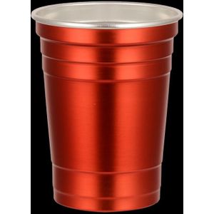 Aluminium red cups - 52cl - Rood