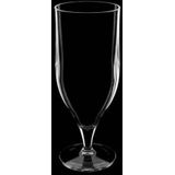 Kunststof cocktailglazen tulp - 33cl - Transparant