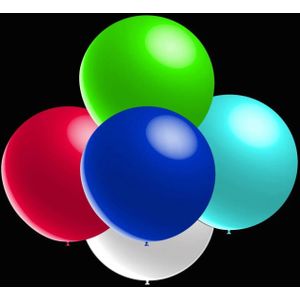 Gekleurde ballonnen - Metallic rond - 28cm