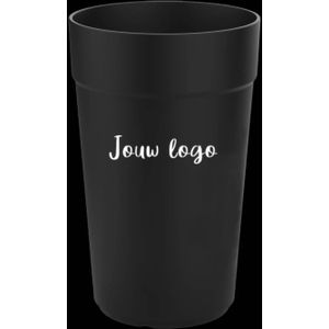 Herbruikbare koffiebekers bedrukken Circulware – 40cl – Zwart | Full color