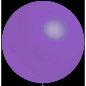 Lavendel ballonnen - Metallic rond - 28cm