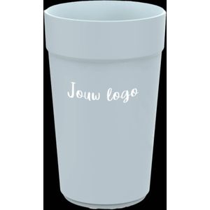Herbruikbare koffiebekers bedrukken Circulware – 40cl – Lichtblauw | Full color