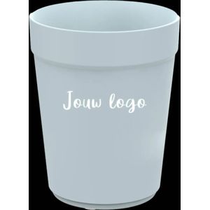 Herbruikbare koffiebekers bedrukken Circulware – 30cl – Lichtblauw | 1 drukkleur