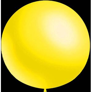 Gele ballonnen - Metallic - 87cm