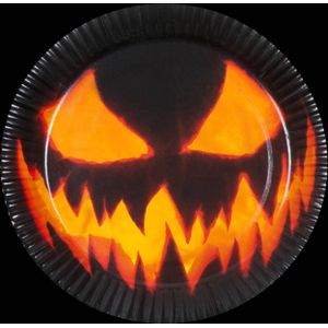 Halloween borden pompoen - 23cm