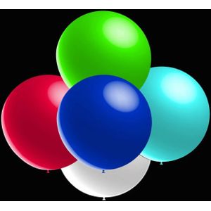 Gekleurde ballonnen - Metallic rond - 28cm