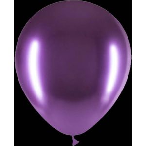 Paarse ballonnen - Chrome - 30cm