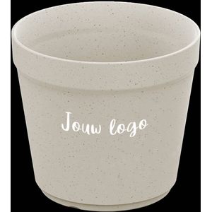 Herbruikbare koffiebekers bedrukken Circulware – 20cl – Beige | Full color