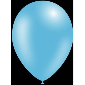 Lichtblauwe ballonnen - Metallic - 26cm