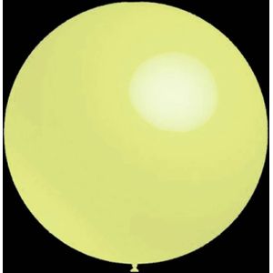 Gele ballonnen - Pastel rond - 30cm