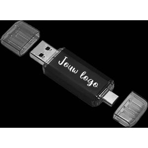 USB sticks bedrukken - Dual | 16GB | Luchtvracht: Levertijd 3 - 4 weken