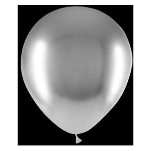 Zilveren ballonnen - Chrome - 30cm