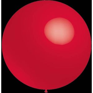 Rode ballonnen - Metallic rond - 28cm