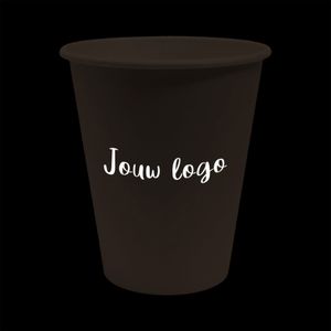 Kunststof koffiebeker bedrukken - Vending cup - 30cl - Donkerbruin | 2 drukkleuren