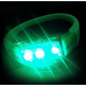 Sound activated LED armband - Groen