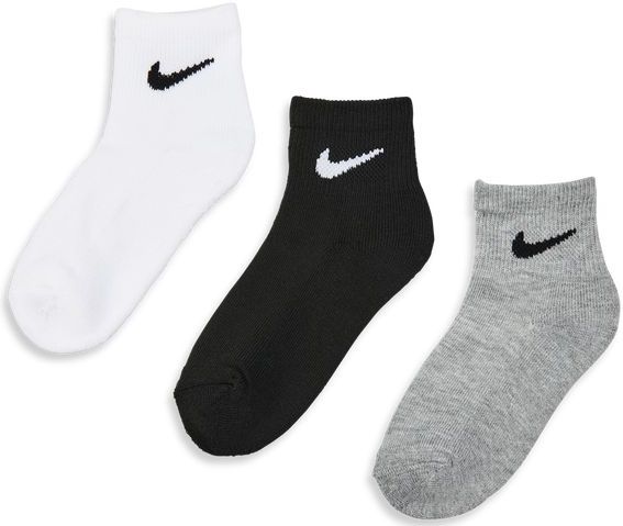 Nike - Kids Crew 3 Pack - Unisex Sokken - Wit