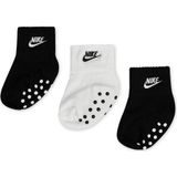 Nike - Core Futura Gripper - Sokken - Zwart/Wit - Verpakking van 3