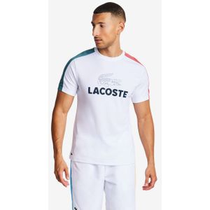 Lacoste Big Croc Logo Heren T-shirts - Wit  - Foot Locker