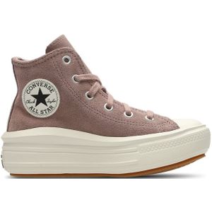 Converse Ctas Move Platform High Unisex Schoenen - Beige - Maat: 33.5 - Leer, Textil - Foot Locker