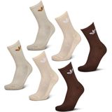 Adidas Crew 6 Pack Unisex Sokken - Bruin - Comfortabele Cushion Sokken