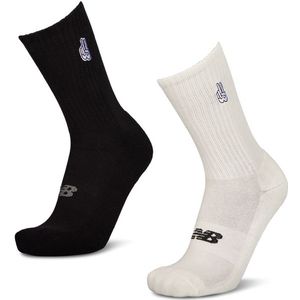 New Balance Crew 2 Pack Unisex Sokken - Beige - Maat: 35-38 - Katoen - Foot Locker