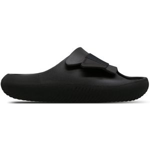Crocs Mellow Luxe Recovery Slide Heren Schoenen - Zwart  - Rubber - Foot Locker