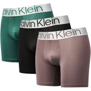 Calvin Klein Boxer Brief 3 Pack Unisex Ondergoed - Zwart  - Katoen - Foot Locker